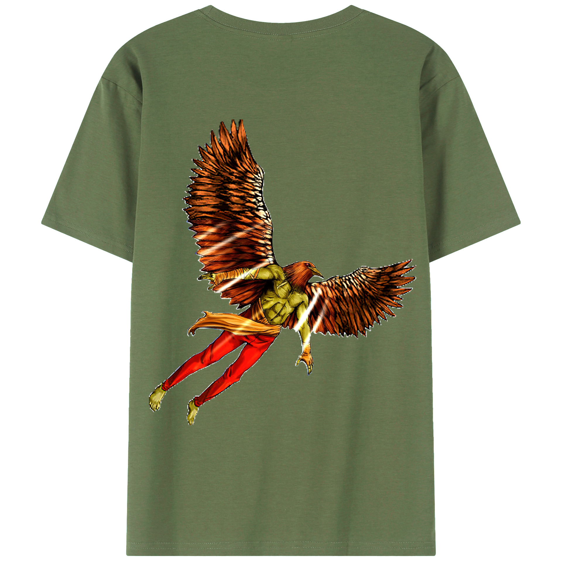 （画像用） 遊☆戯☆王 Yu-Gi-Oh! 綿100％ メンズ半袖Tシャツ（バックプリント） 通気性